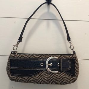 Chocolate Tweed Indeed Clutch Purse